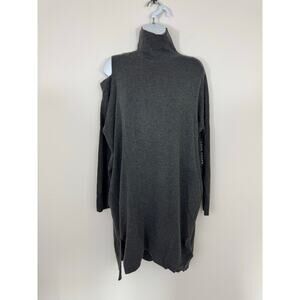 Love Token Gray Cold Shoulder High Low Sweater Dress NWT XS